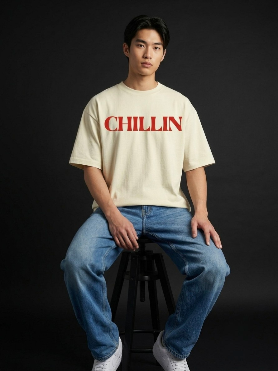 The "CHILLIN" Oversized Graphic Tee