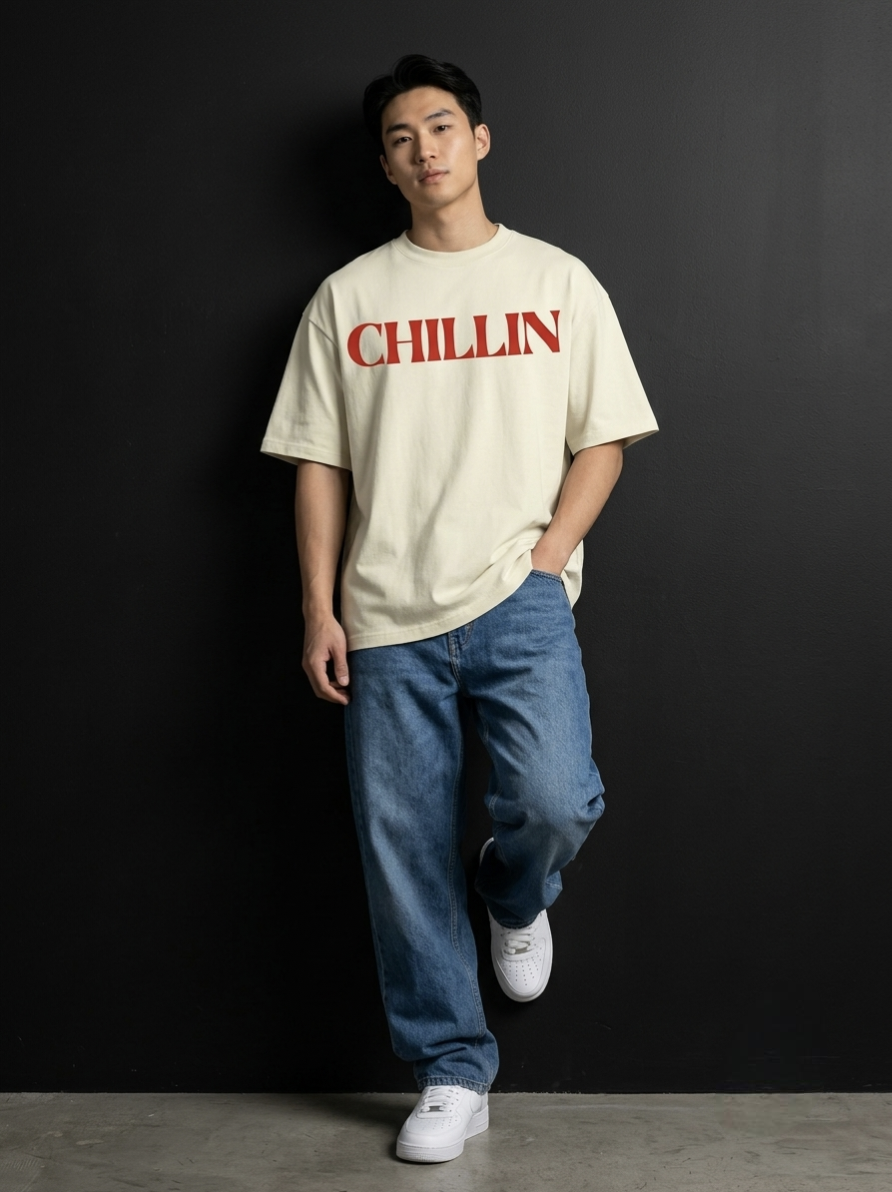 The "CHILLIN" Oversized Graphic Tee