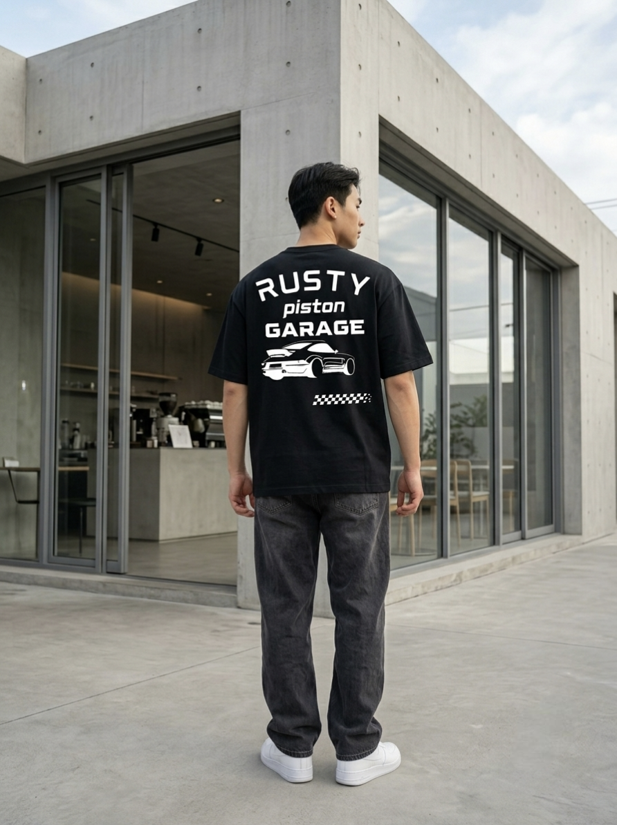 "Rusty Piston Garage" Graphic Tee